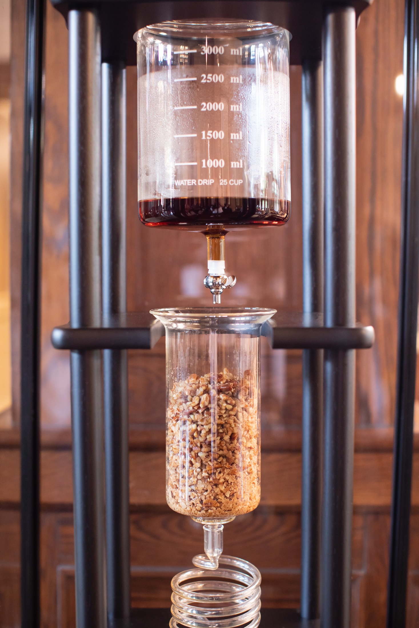 Bourbon being distilled.