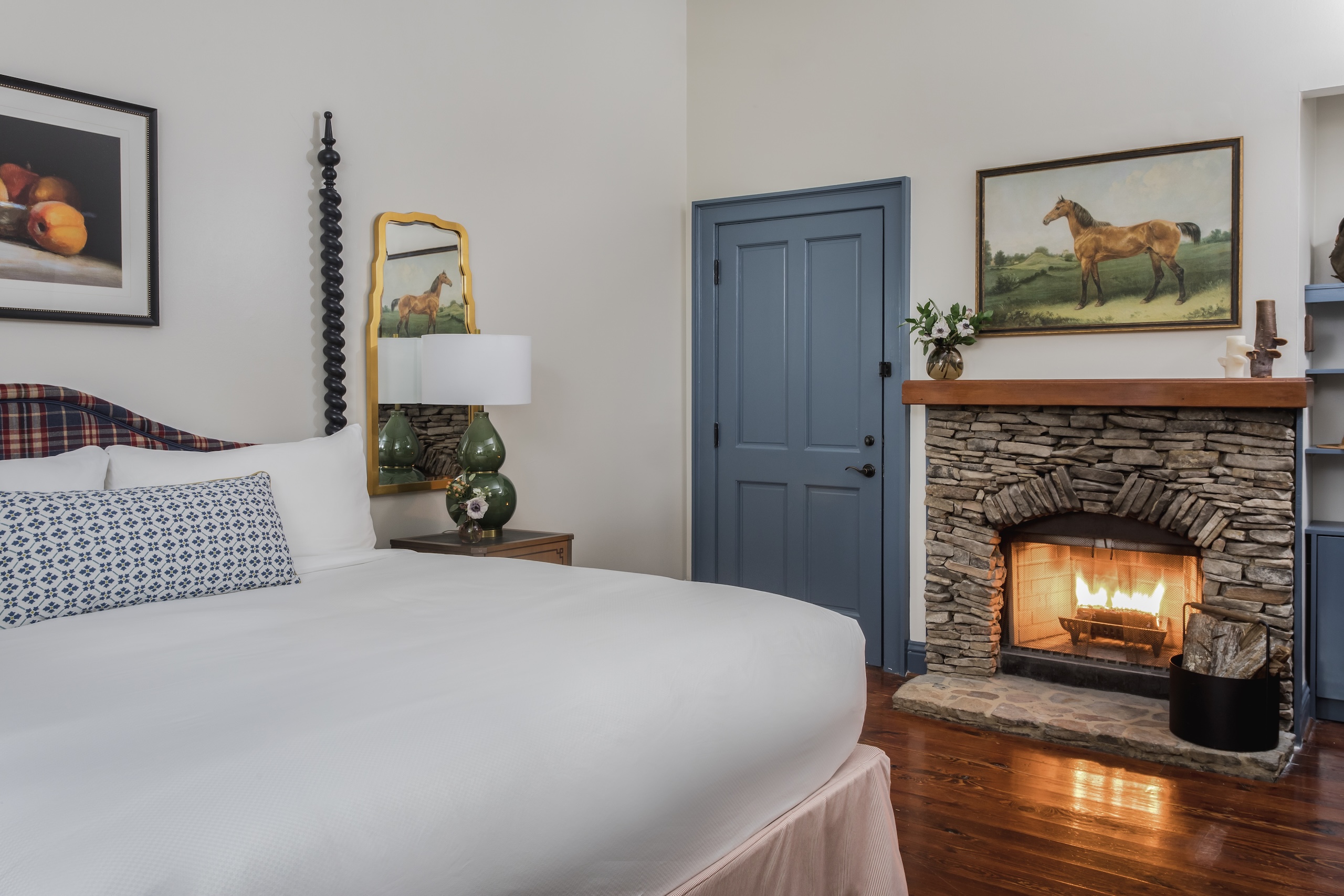 The bedroom suite in the accessible Manor Cottages at Barnsley Resort.