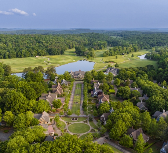 Aerial of the Village