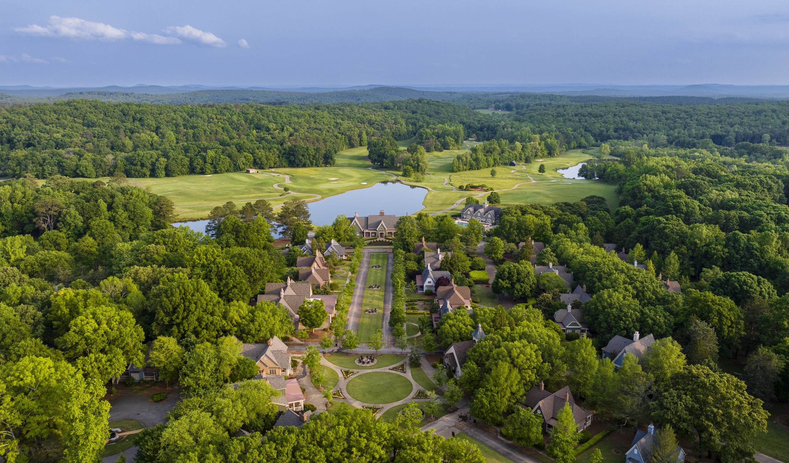 Aerial of the Village